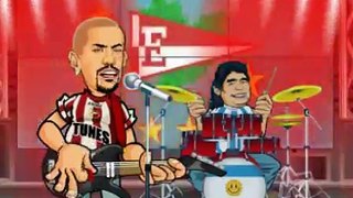 Verón y Maradona le cantan al Cruzeiro