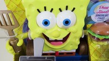 Spongebob Talking Krabby Patty Maker Spongebob Squarepants Playset Unboxing and Toy Review!