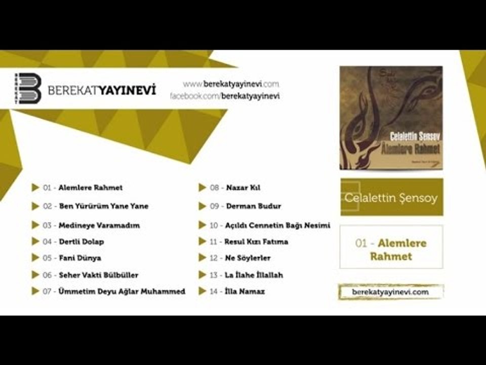 Müziksiz İlahiler -Celalettin Şensoy - Medineye Varamadım