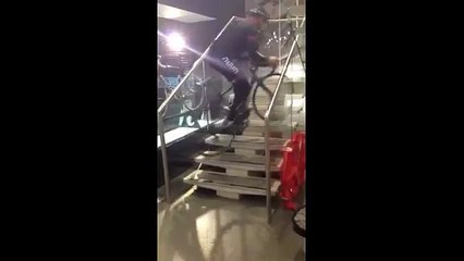 Stair Climb on a Road Bike