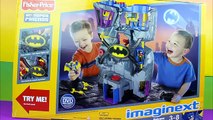 Imaginext Batcave Batman & Robin save Gotham City from The Joker Sharkruiser