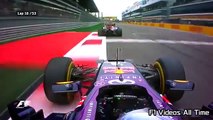 F1 2015 Sainz and Ricciardo Onboard fight Sochi GP 2015 #15