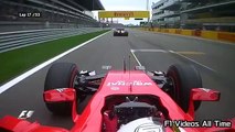 F1 2015 Vettel exceeds Raikkonen onboard GP Sochi 2015 #16