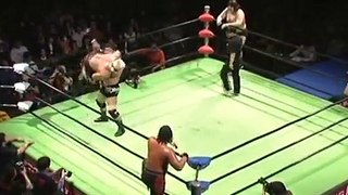 Disobey (Mohammed Yone & Takeshi Rikio) vs Takashi Sugiura & Takeshi Morishima 17-05-09