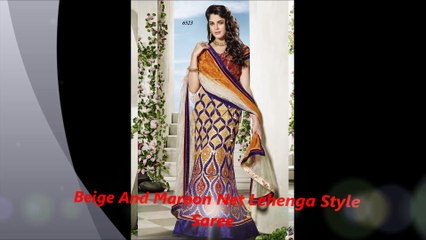 Beige Color Sarees by nikvik.com