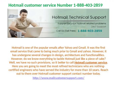 How to find Hotmail customer care number 1-888-403-2859