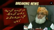 Maulana Fazal ur Rehman Answer to Rana Sana Ullah And Give Warning To PMLN