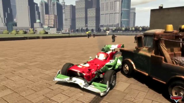 Lightning McQueen Tow Mater Chick Hicks Francesco Bernoulli Ramone Disney car Jump