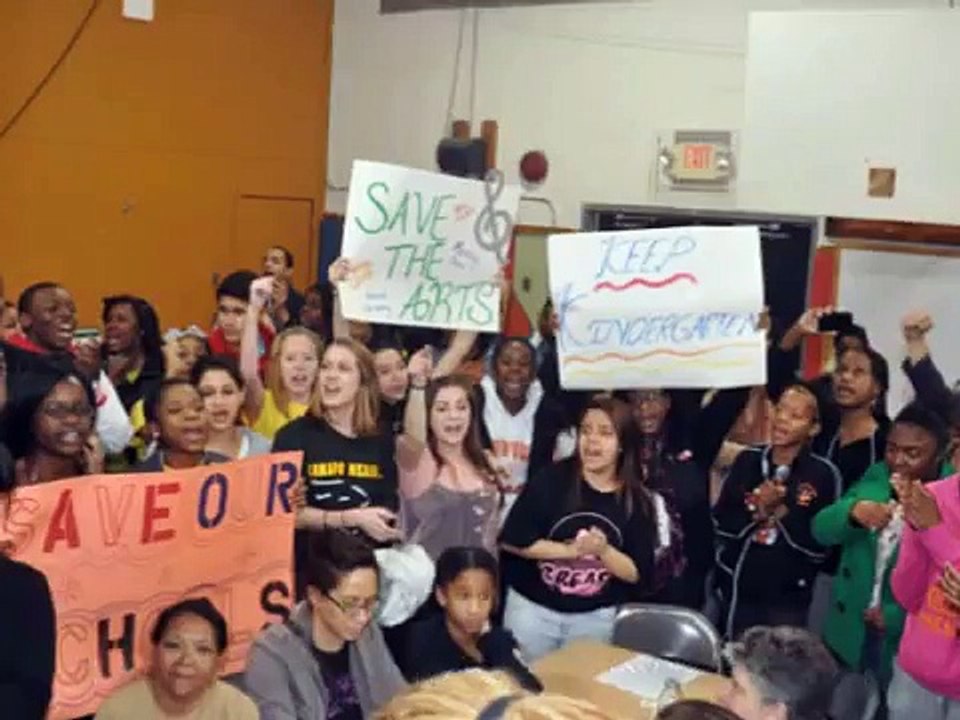 Students Occupy East Ramapo School Board, 3-28-2012