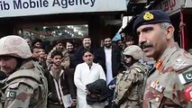 IG Frontier Corps Baluchistan Maj General Sherafghan talking to Traders & Shop-keepers