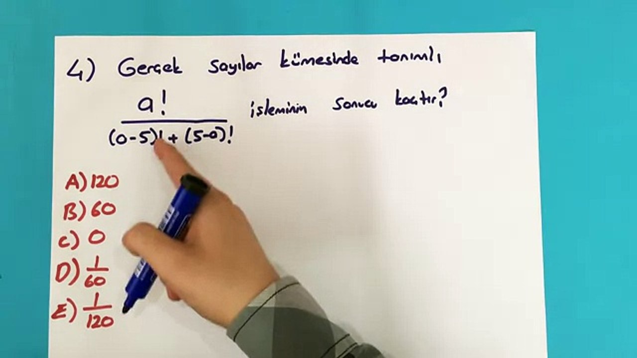2016 Ygs Matematik Deneme 3 - Çözmeden Sınava Girmeyin- 4.Soru