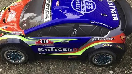 Racing kutiger electric car toy 1 10 on road