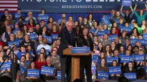 Bernie Sanders remercie particulièrement les électeurs du Vermont