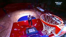 Steve Ballmer dunks ball off trampoline