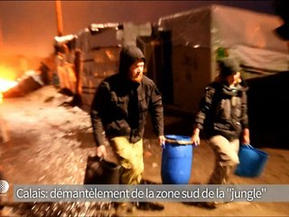 "Jungle" à Calais: nuit calme avant la poursuite du démantèlement