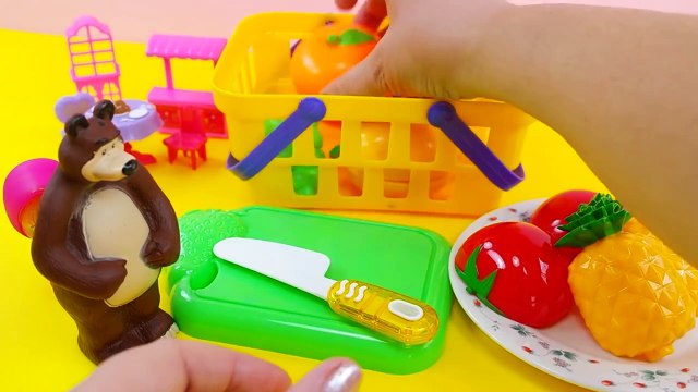 Macha et lours épisodes italien complet! Masha et le Jouet de la Nourriture VELCRO coupe - 2016