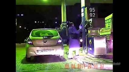 Подборка Террор заправки (На АЗС)