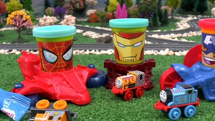 Play Doh Can-Heads Race Thomas and Friends Minis Avengers Hulk Iron Man Spider-Man Capt Am
