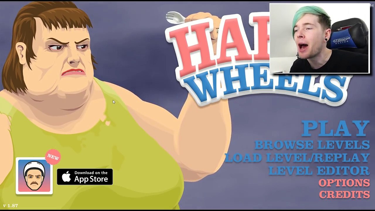 EATEN BY A MONSTER!! | Happy Wheels