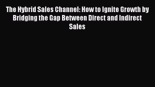 Read The Hybrid Sales Channel: How to Ignite Growth by Bridging the Gap Between Direct and