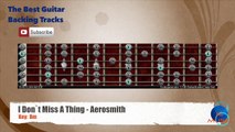 I Don't Miss A Thing - Aerosmith Guitar Backing Track with scale chart