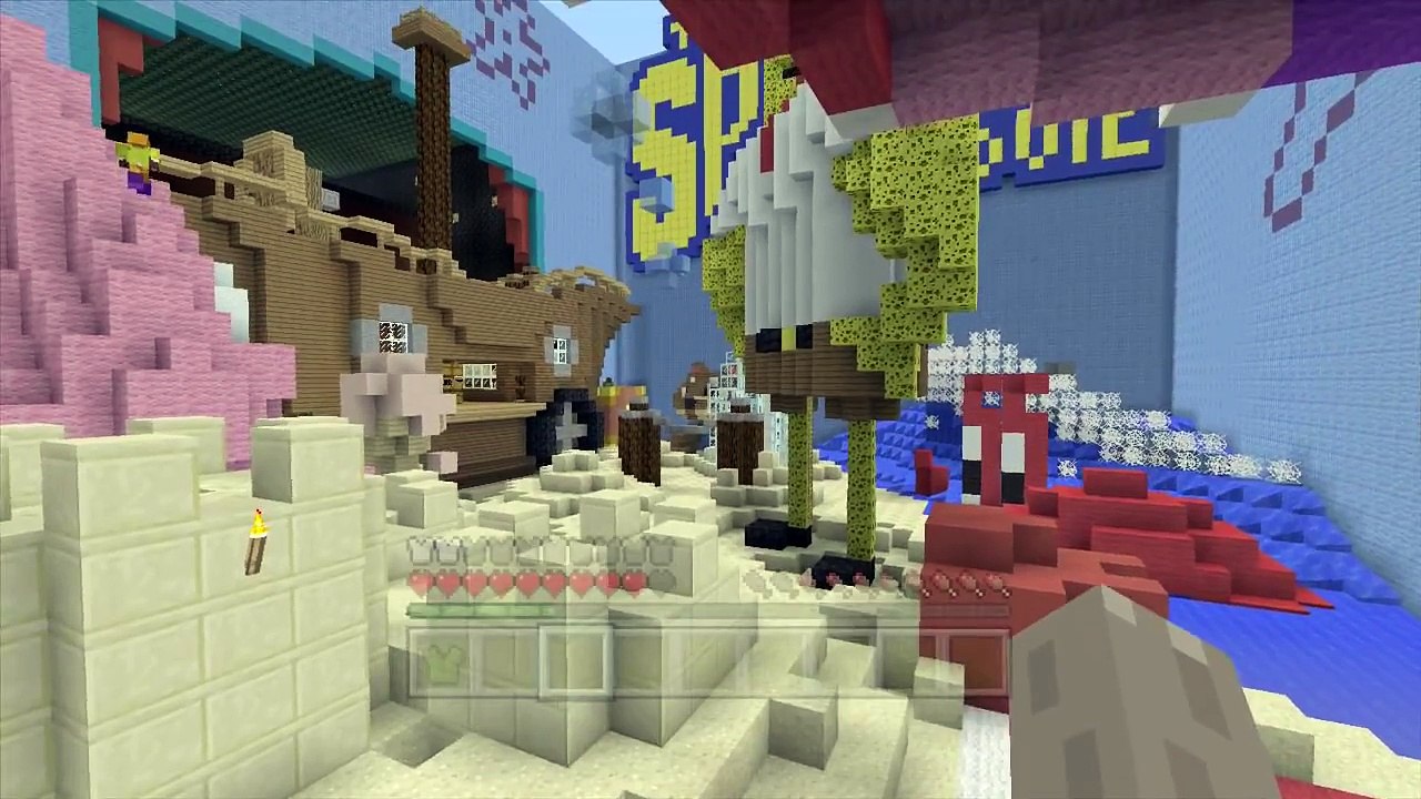 Minecraft Xbox - Hide and Seek - SpongeBob Movie!