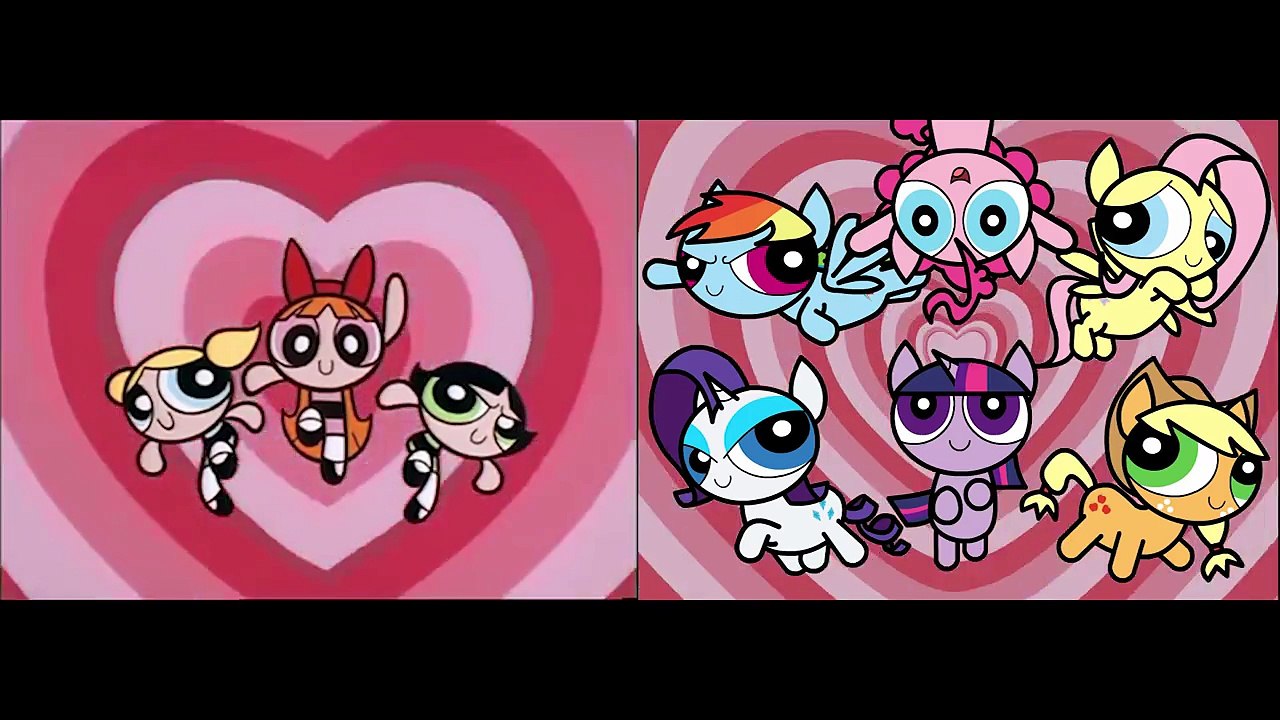 PowerPuff Ponies: Side by side comparison