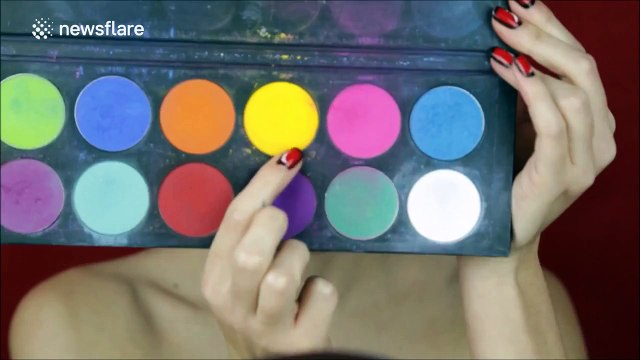 Comic book character make-up tutorial