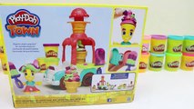 Play Doh Town Ice Cream Truck Playset | Make Fun Play Dough Ice Cream Desserts!