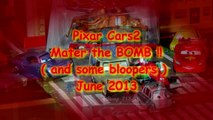 Pixar Cars2 Mater The Bomb and Lightning McQueen