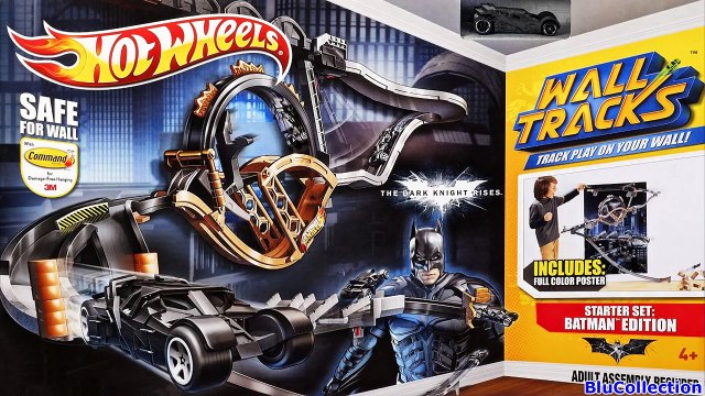 Wall Tracks Batman Dark Knight Rises Starter Set Launcher from Hot Wheels track set HW