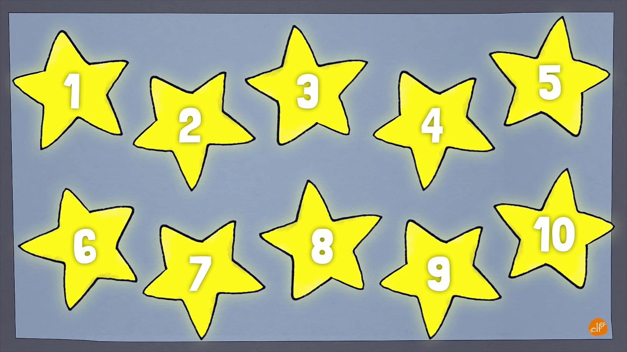 Counting Stars - 1 to 10 Numbers and Counting Video for Kids