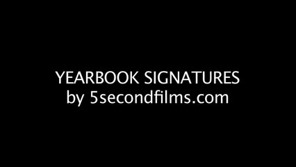 Yearbook Signatures