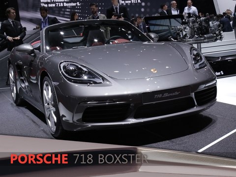 Porsche 718 Boxster en direct du salon de Genève 2016