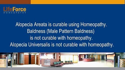 Alopecia areata treatment and cure using homeopathy at Life Force