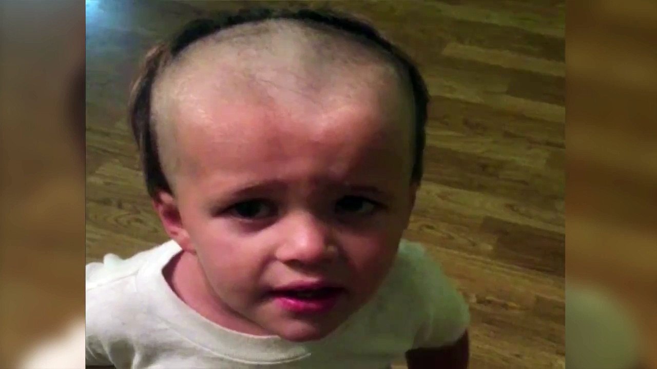 Little Boy Shaves Himself A Receding Hairline, Has A Few Regrets