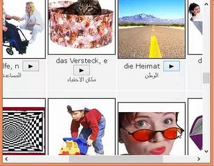 مصطلحات المانية ومعناها بالعربية بالصوت والصورة