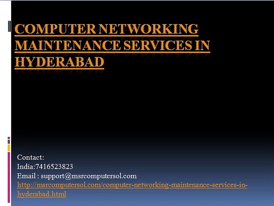 Computer Hardware Networking Services in Hyderabad | list of computer networking companies in hyderabad