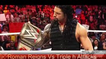 WWE Raw 29 February 2016 Highlights - Roman Reigns Attack Vs Triple-h Revenge - YouTube