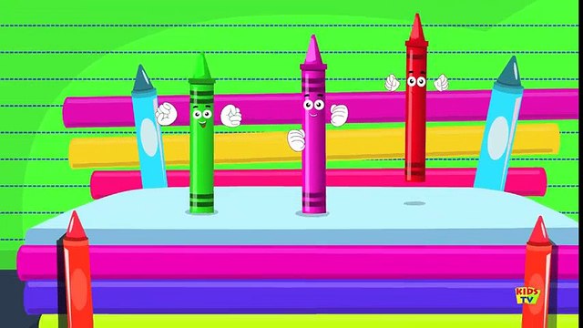 Five Little Crayons | Nursery Rhymes For Toddler And Childrens | Songs For Baby