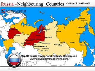 Map Of Russia Powerpoint Template Background