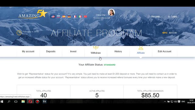 Amazing 5 - The Best Passive Investment 2016 - 155% Profits (5% Daily)