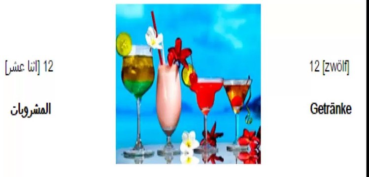 lektion 12 دروس تعليم اللغة الالمانية بدون معلم بالصوت والصورة