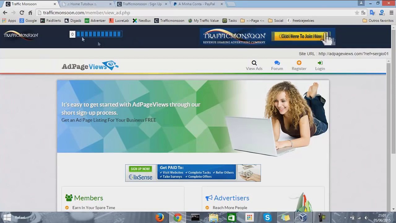 Como ganhar dinheiro com Traffic Monsoon - Tutorial completo