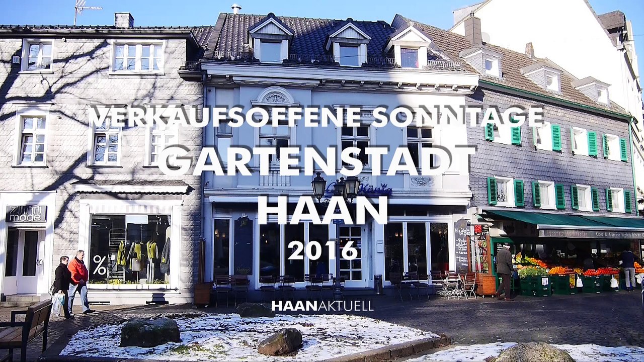 Verkaufsoffene sonntage in der gartenstadt haan 2016