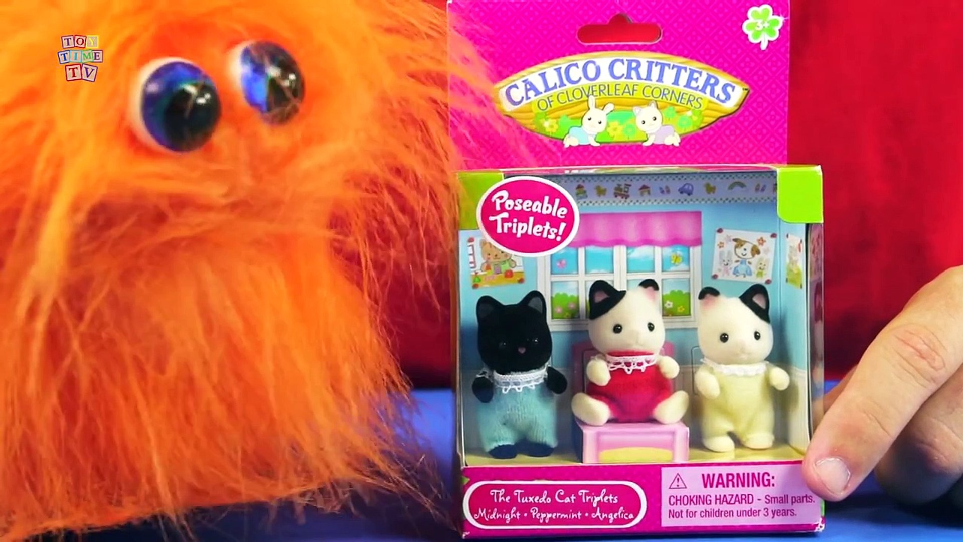 calico critters tuxedo cat triplets