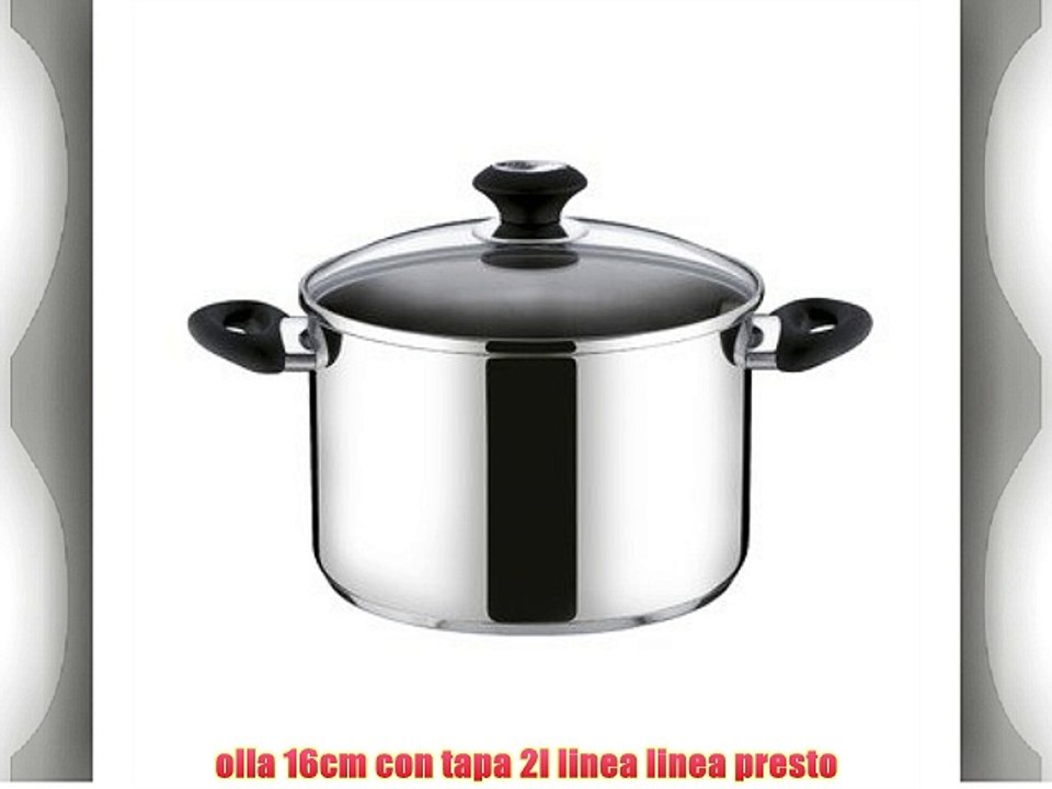 olla 16cm con tapa 2l linea linea presto