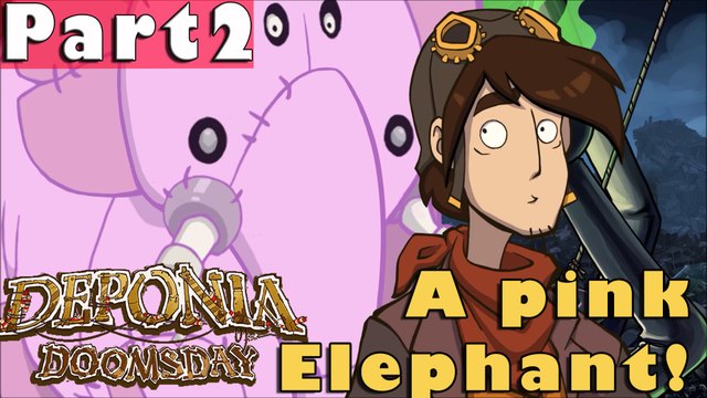 #2| Deponia Doomsday Gameplay Guide | A pink Elephant! | PC Full Walkthrough Let's Play