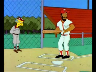 Mr Burns showing Ozzie Smith how to bunt