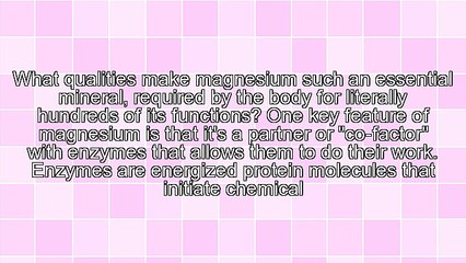 Magnesium Benefits Insomnia, Hot Flashes, Heart Health and Bones